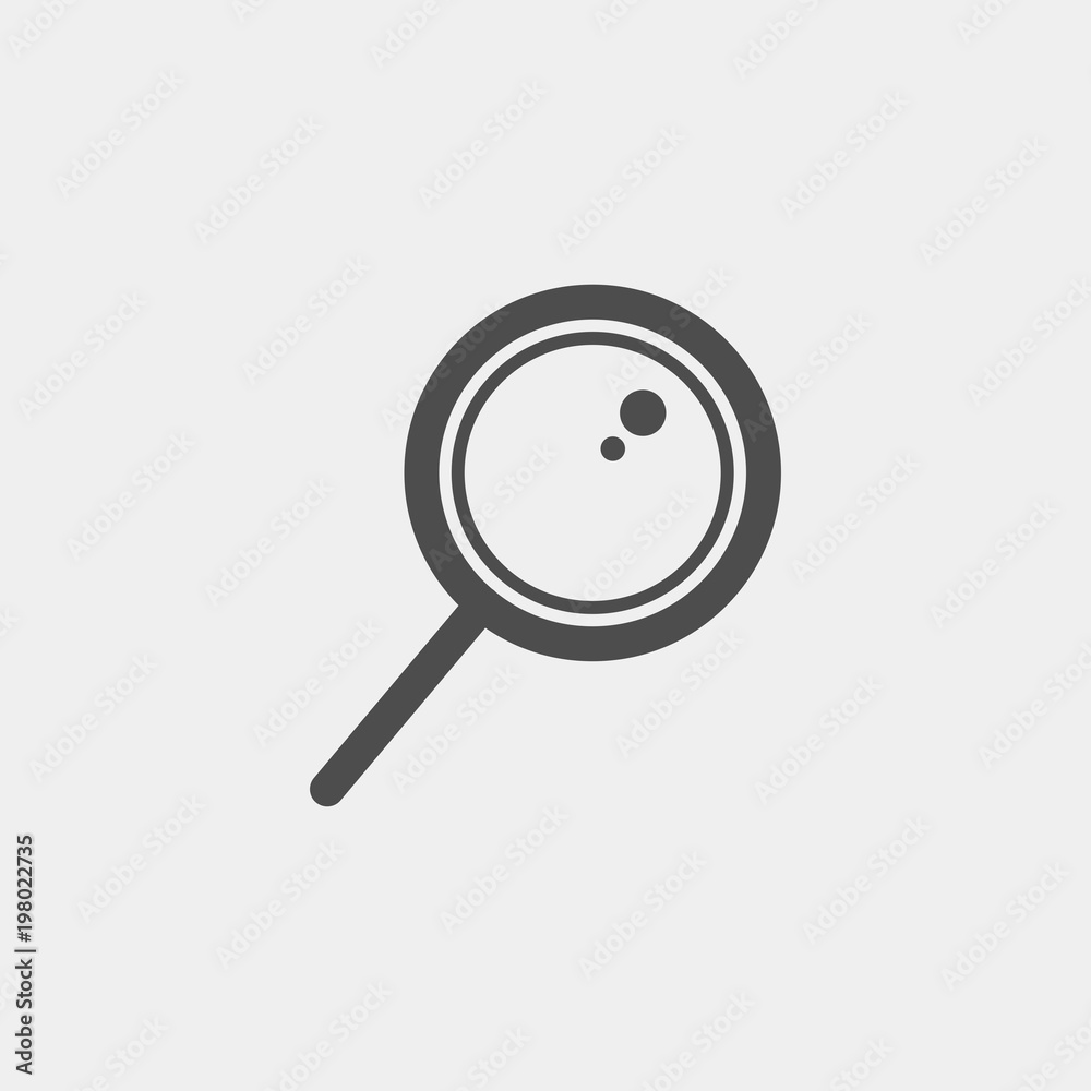 Magnifier flat vector icon. Search flat vector icon Magnifier flat vector icon. Search flat vector icon