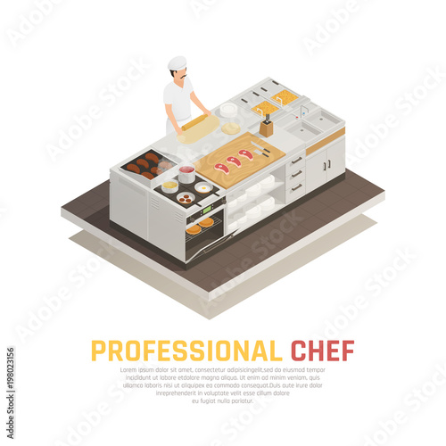 Kitchen Isometric Composition