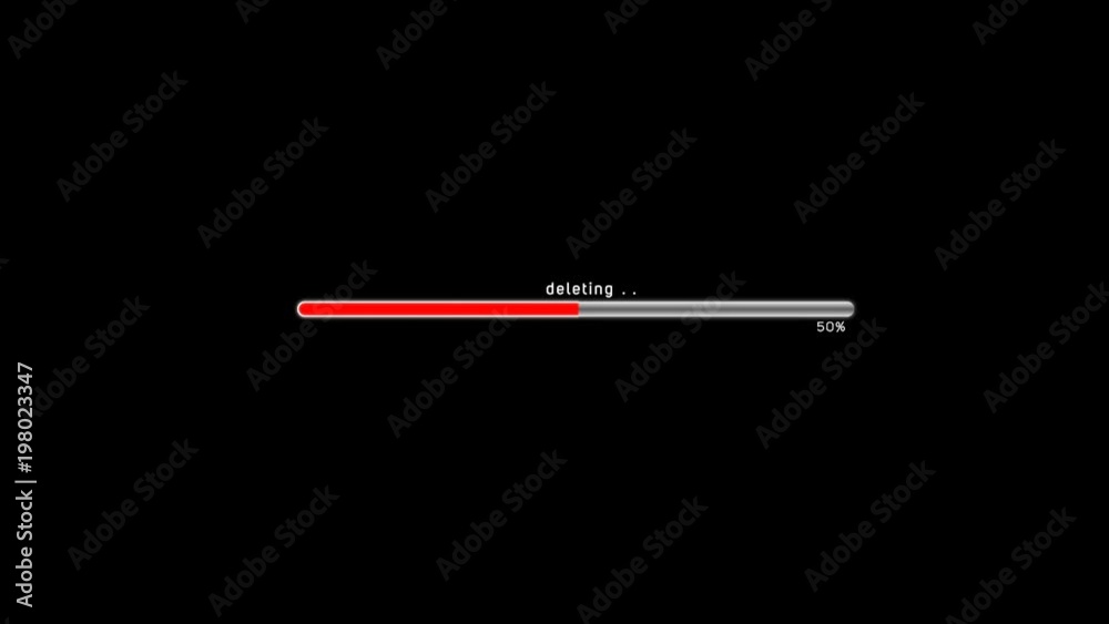 A system is deleting something.