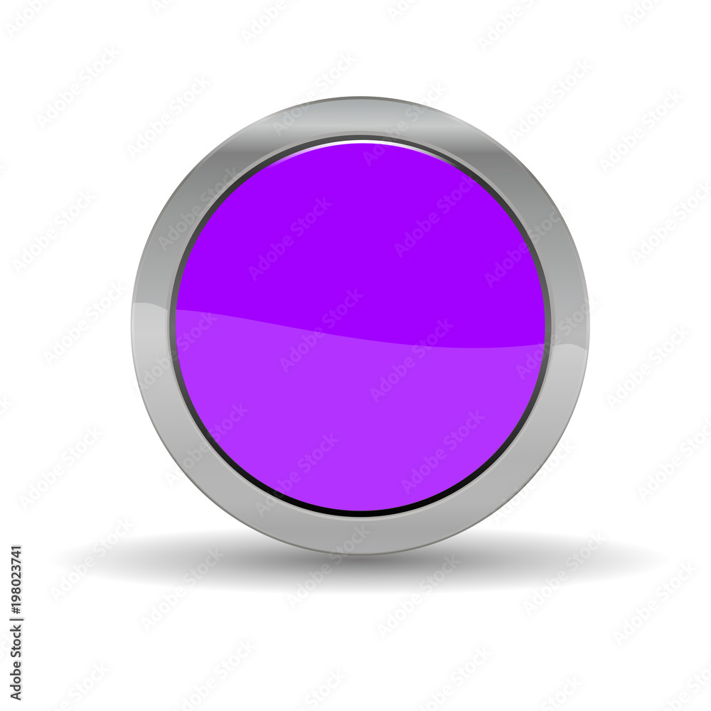 Design circle blank button, purple illustration vector Design circle blank button, purple illustration vector