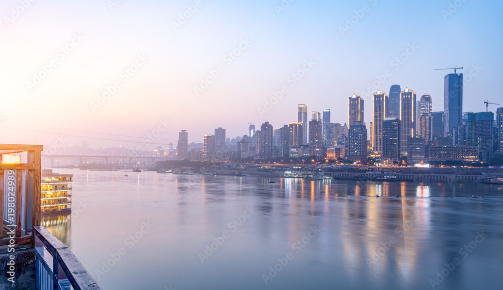 Chongqing's beautiful city night view skyline Chongqing's beautiful city night view skyline