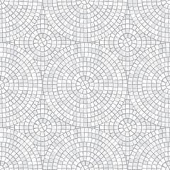 Wandcirkels Mozaïek patronen Abstract mozaiek met cirkelfragmenten  © barrirret