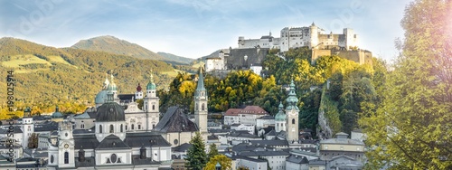 Panoramic view of Salzburg - Austria photo