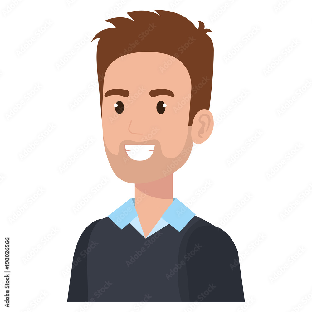 young man avatar character vector illustration design young man avatar character vector illustration design