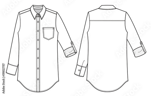flat drawing shirt