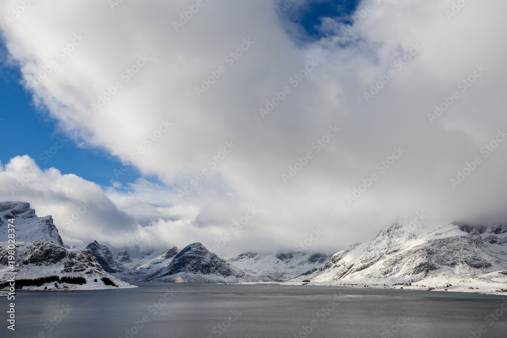 Lofoten Islands in winter, Norway