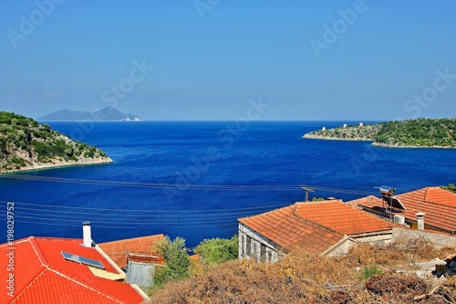 Greece,island Ithaki-view of the island Atokos photo