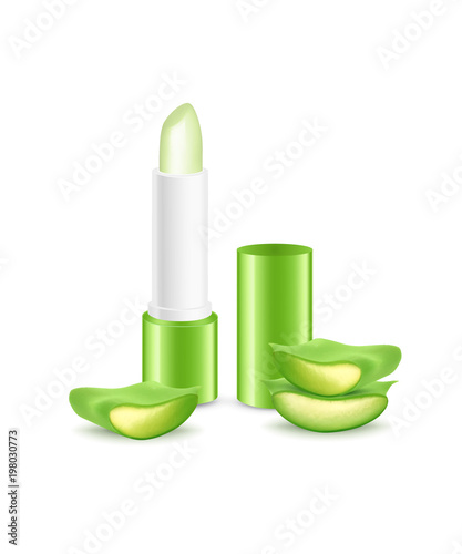 Lipbalm with aloe vera