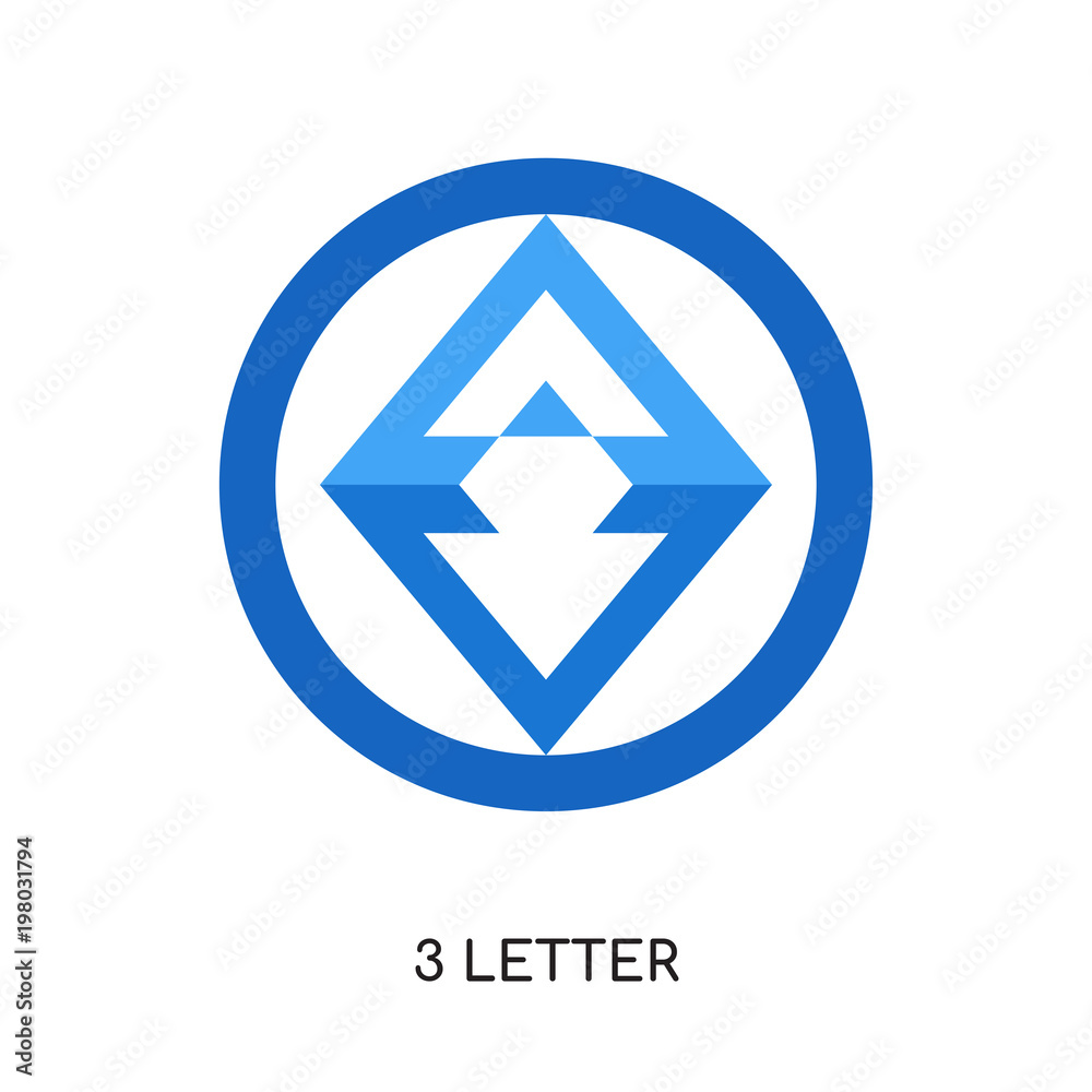 3 letter logo ideas isolated on white background for your web, mobile and app design 3 letter logo ideas isolated on white background for your web, mobile and app design