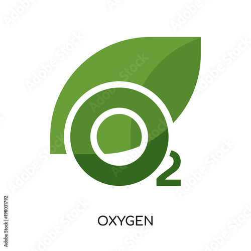 oxygen logo isolated on white background for your web, mobile and app design