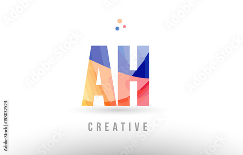 orange blue alphabet letter ah a h logo icon design with dots Free Download orange blue alphabet letter ah a h logo icon design with dots - GFXLoad