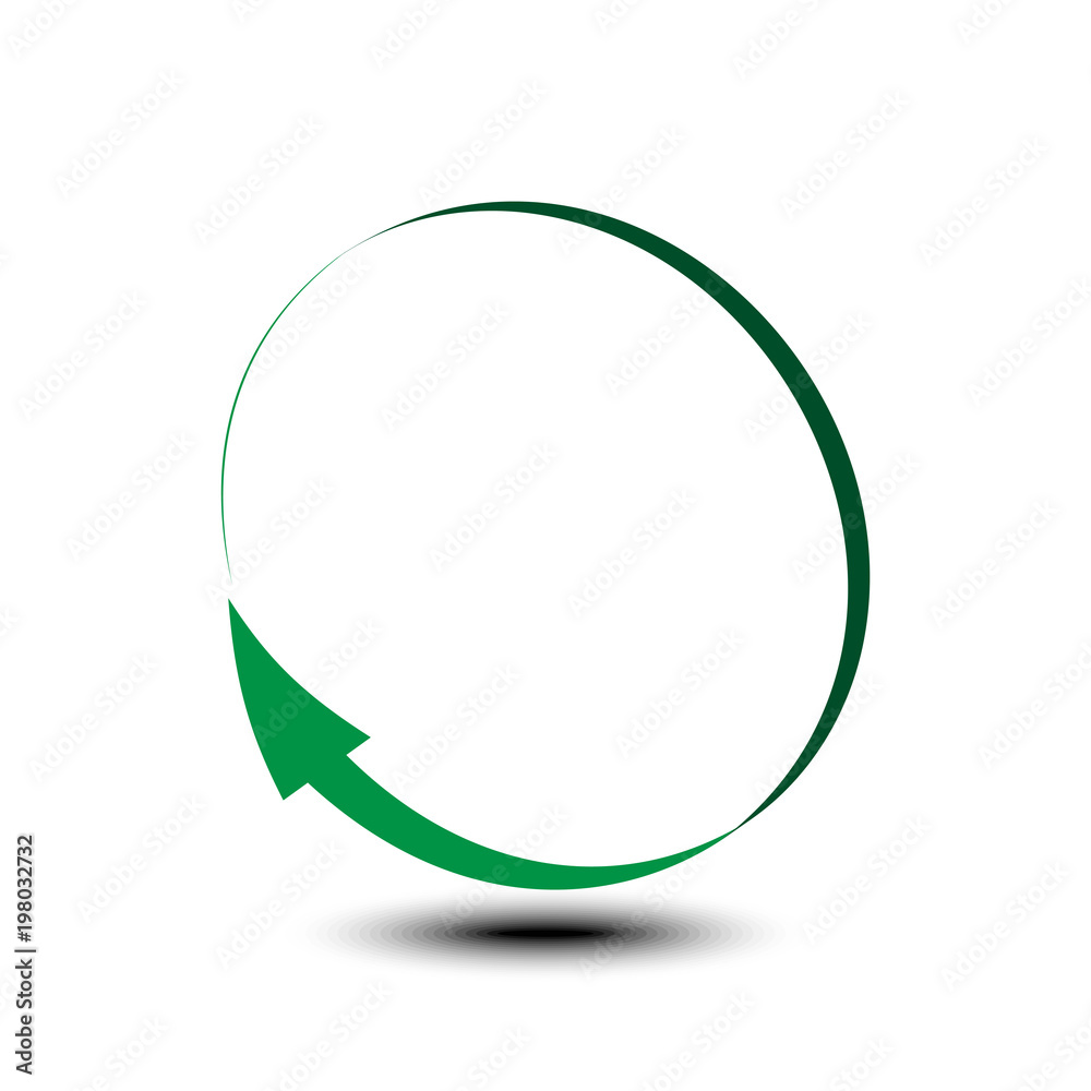 PrintCurved arrow icon isolated on white background, vector illustration PrintCurved arrow icon isolated on white background, vector illustration