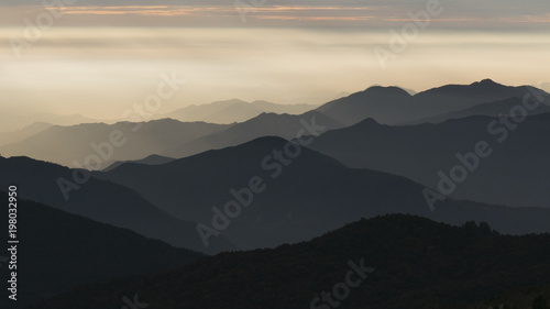 morning time view of Anapurna area on Poon Hill 3210 msl, Nepal