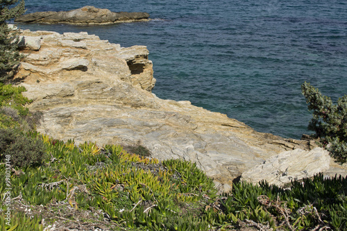 Greece, Ionian coast, rocky shore