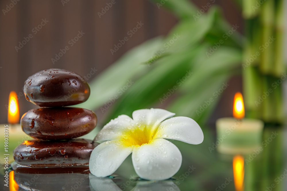 spa concept with candle, stone, flower and bamboo, relaxation spa concept with candle, stone, flower and bamboo, relaxation