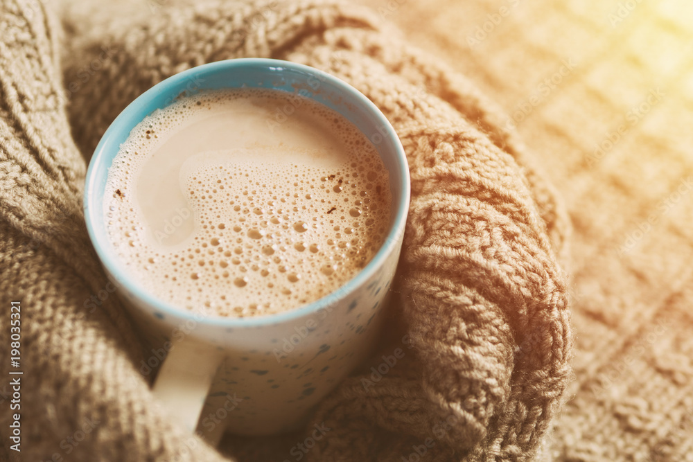 Hot cocoa top view Hot cocoa top view