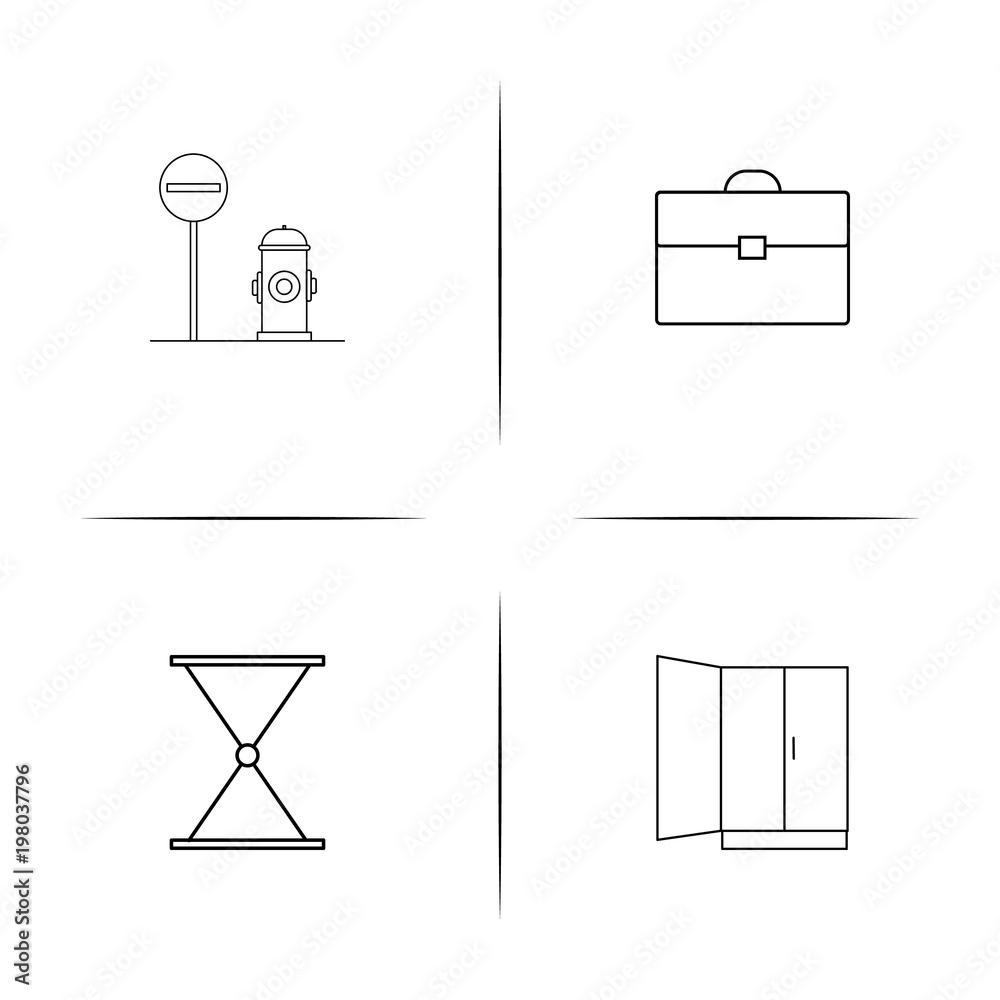 Industry simple linear icons set. Outlined vector icons Industry simple linear icons set. Outlined vector icons