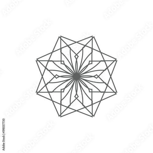 Ancient geometric emblem, for decorating your own design