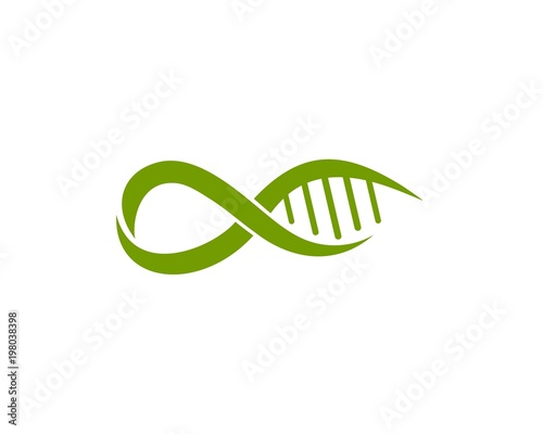 Alpha and DNA logo
