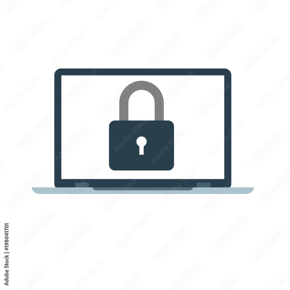 Password security vector icon. Concept protection of user data. Password lock in flat style. Computer security symbol. Password security vector icon. Concept protection of user data. Password lock in flat style. Computer security symbol.