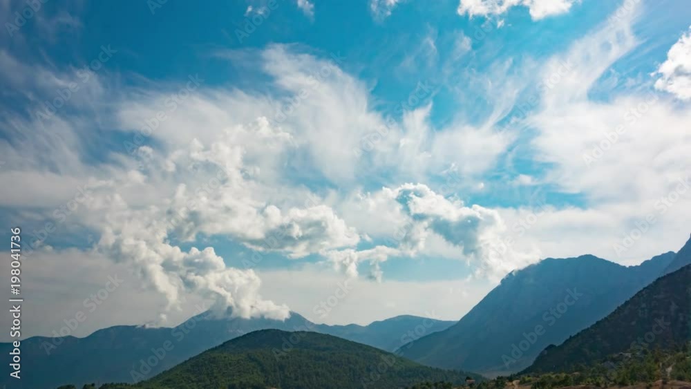 Mountain timelapse. Antalya, Turkey Mountain timelapse. Antalya, Turkey