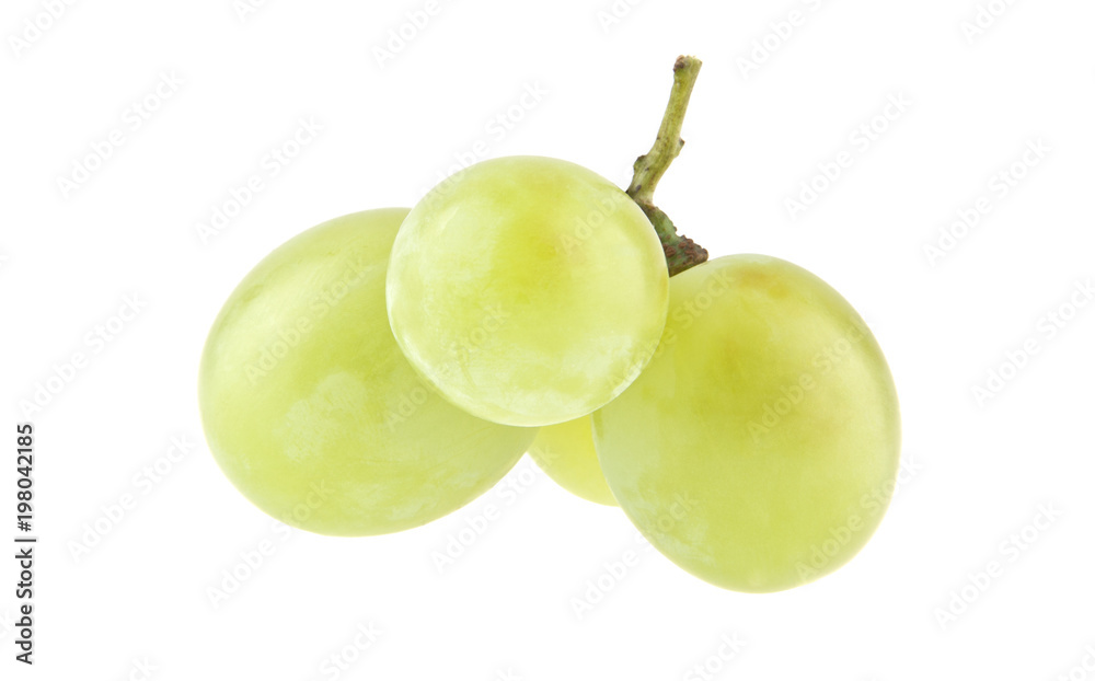 green grapes isolated on white background green grapes isolated on white background