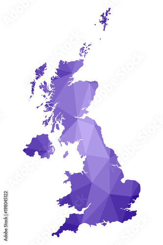 Großbritannien mit geometrisches Muster