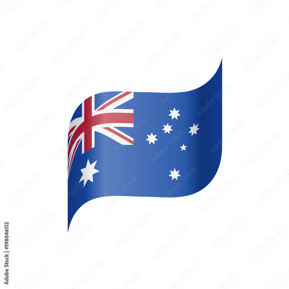 Australia flag, vector illustration Australia flag, vector illustration