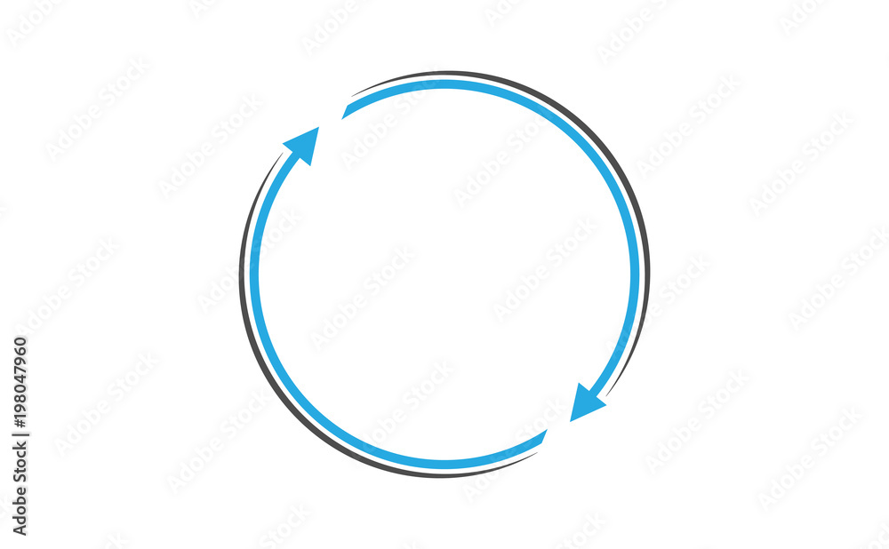 Arrows rotating clockwise Arrows rotating clockwise