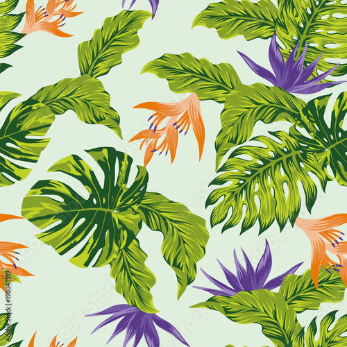 jungle bright color seamless pattern