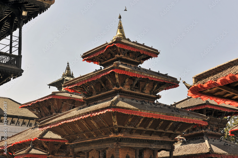 Tempel, Pagoden, alter Königspalast Patan, Durbar Square, Kathmandu, Kathmandutal, Nepal, Asien