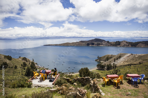 Isla del Sol on Titicaca la...