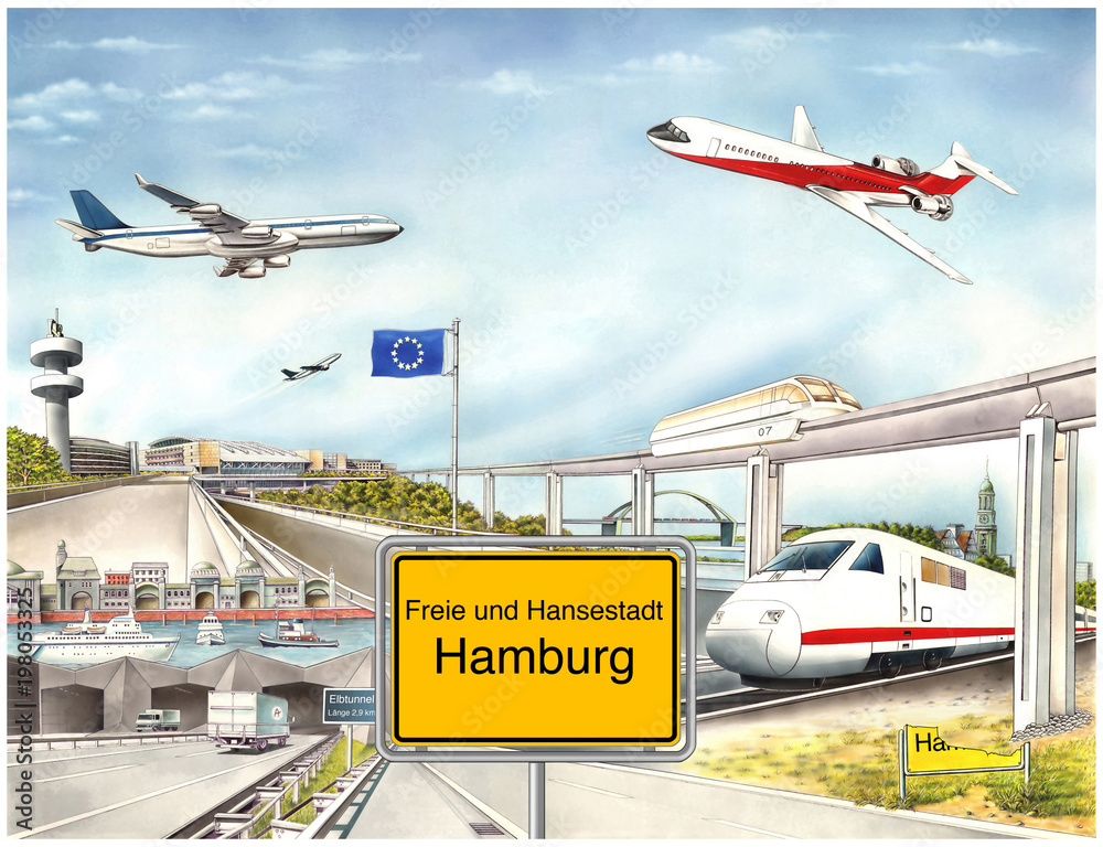 Hamburg als Knotenpunkt für Verkehr und Handel