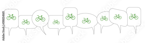 Sprechblasen - Fahrrad