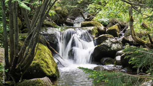 Waterfall of wild place in Vitosha Mountain  Bulgaria.
