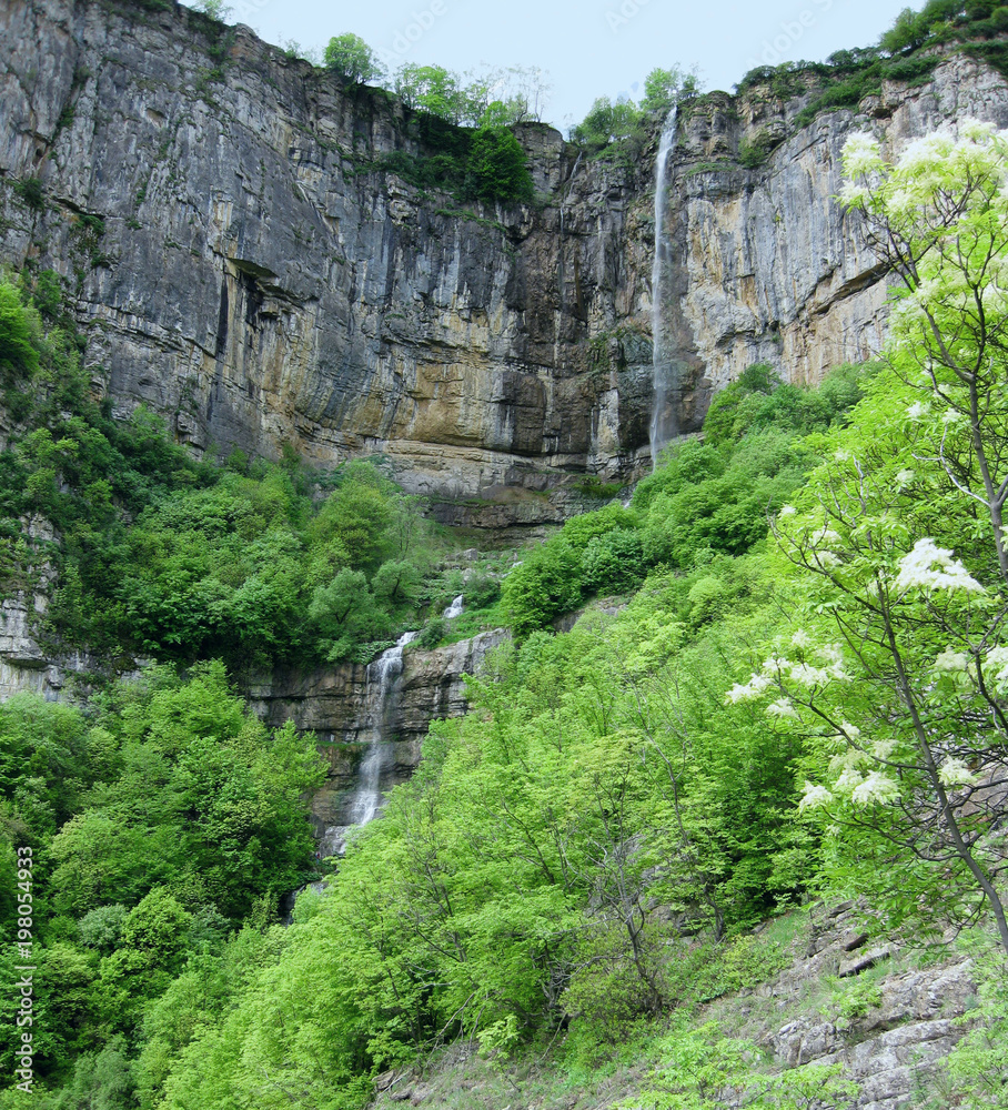 Waterfall Skaklya in Stara Planina mountain, Bulgaria. He is among one of the highest waterfalls in Bulgaria and is 85 metres high.