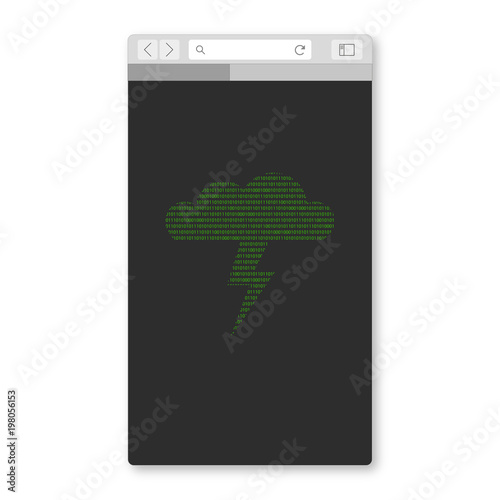 Mobil Browser - Gewitterwolke