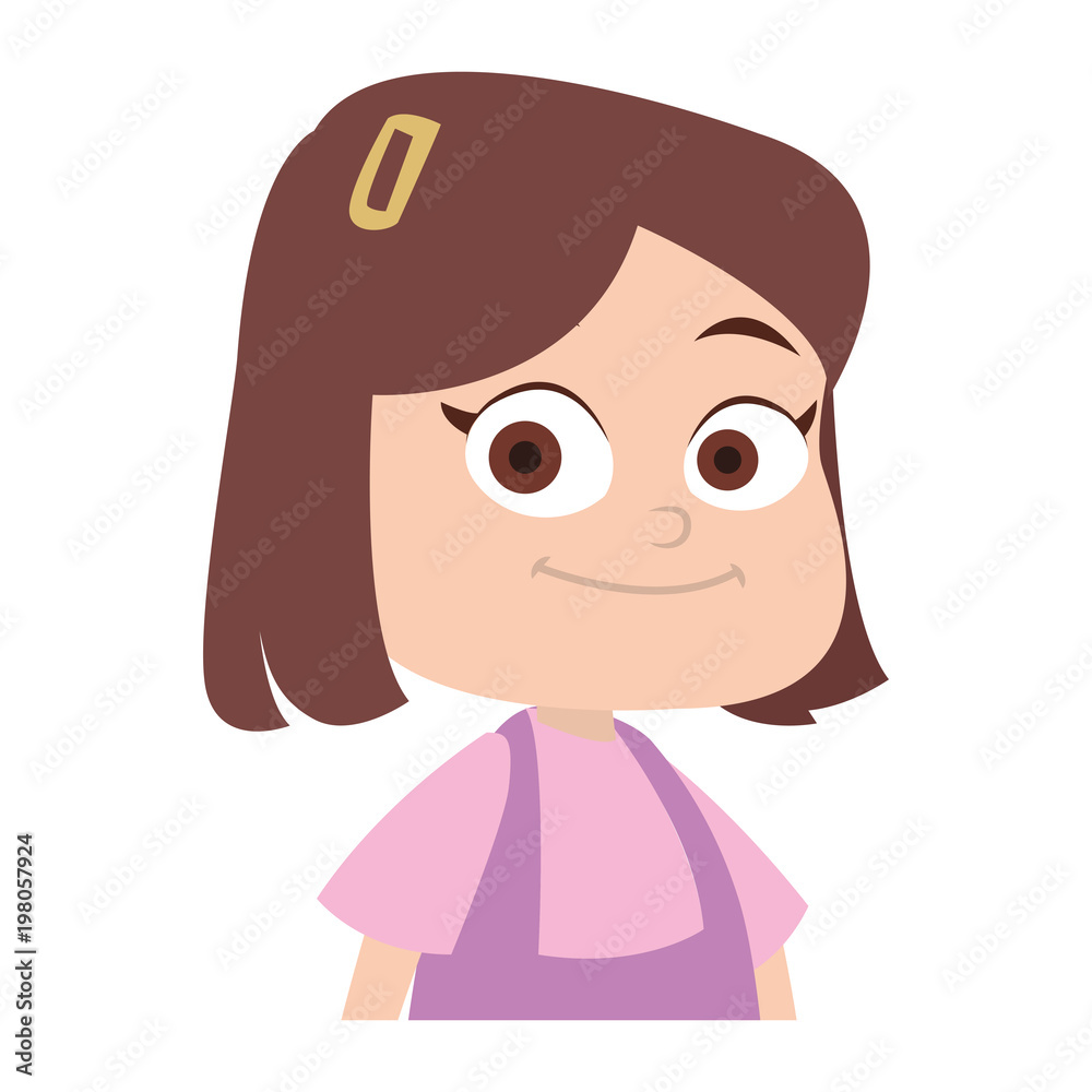Cute girl cartoon vector illustration graphic design Cute girl cartoon vector illustration graphic design