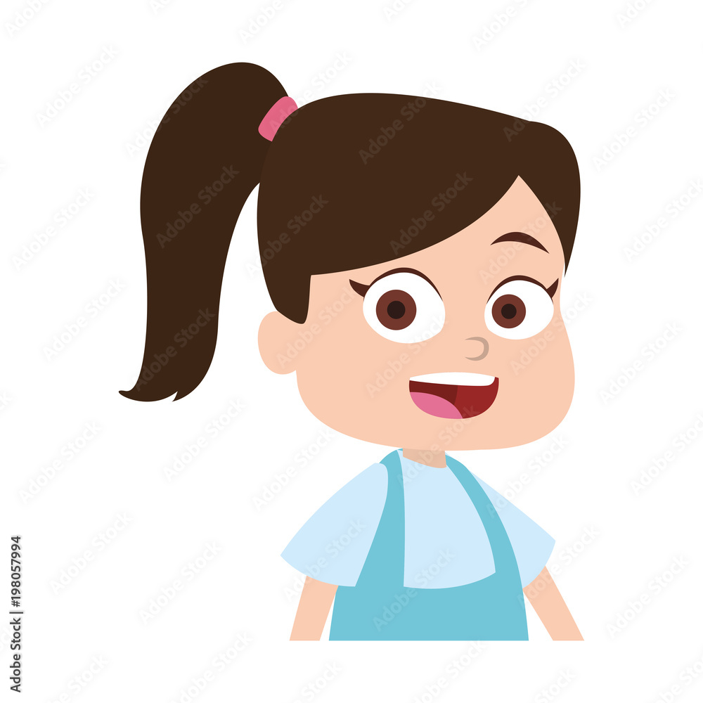 Cute girl cartoon vector illustration graphic design Cute girl cartoon vector illustration graphic design