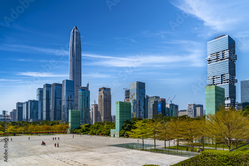 Shenzhen city skyline landscape architecture © 昊 周