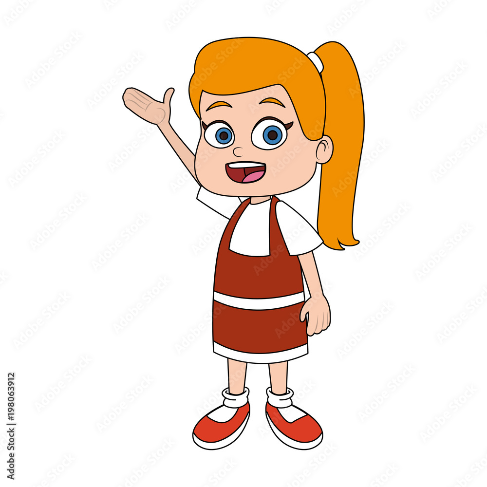 Cute girl cartoon vector illustration graphic design Cute girl cartoon vector illustration graphic design
