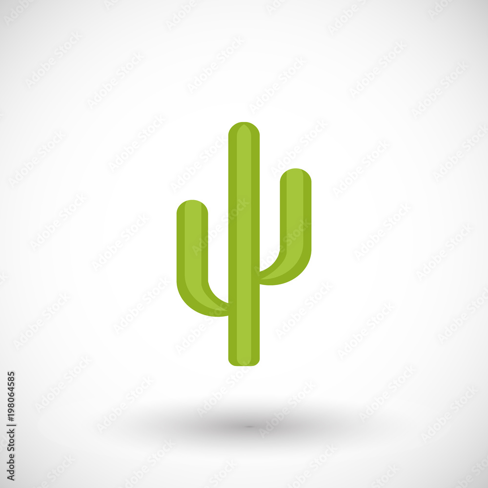 Cactus flat vector icon Cactus flat vector icon