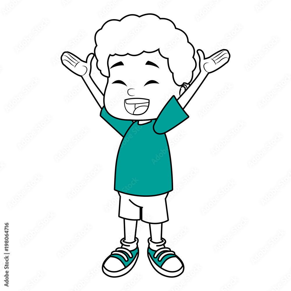Cute boy cartoon vector illustration graphic design Cute boy cartoon vector illustration graphic design