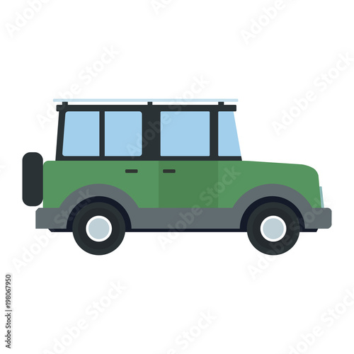 SUV 4x4 vehicle vector illustration graphic design © Jemastock