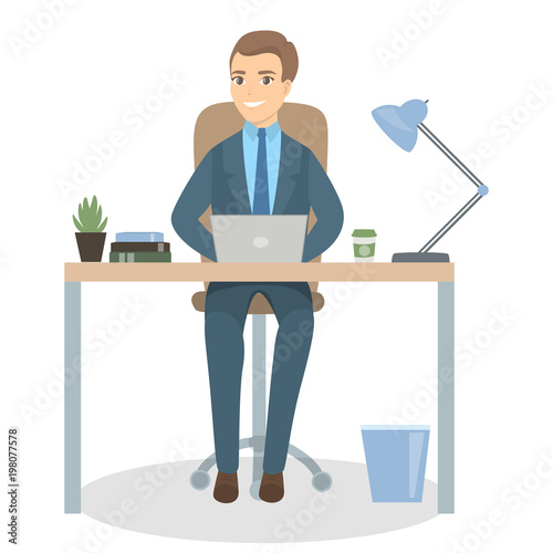 Man at office.