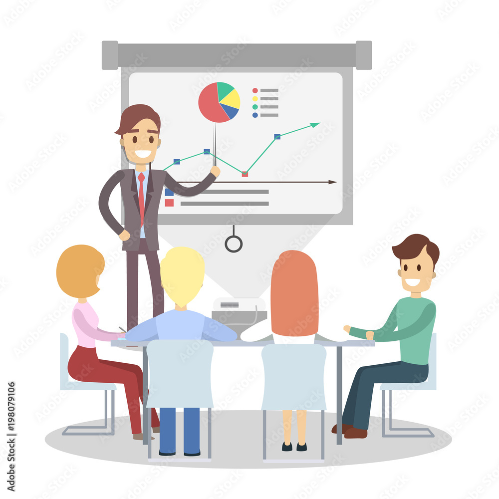 Business presentation team. Business presentation team.