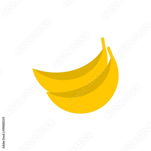 banana flat vector icon. Modern simple isolated sign. Pixel perfect vector illustration for logo, website, mobile app and other designs