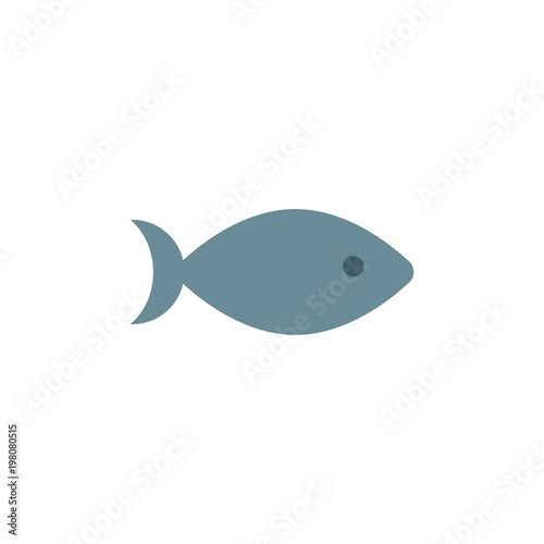 fish flat vector icon. Modern simple isolated sign. Pixel perfect vector  illustration for logo, website, mobile app and other designs