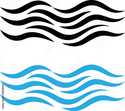 Water Wave Icon, Water Wave Sign