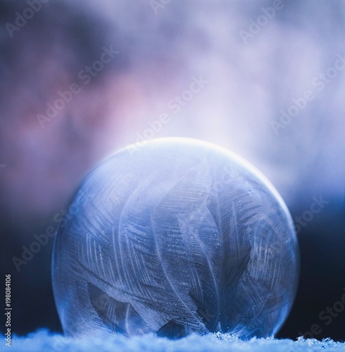 gefrorene Seifenblase